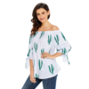 Printed Women Top Cactus Print Off Shoulder Blouse