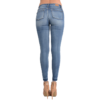 Stretchy Skinny Ripped With Inside Rayon Patch Pencil Jeans