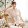 Nightwear for women pyjamas cotton loungewear 2 pieces short set kimono