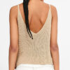 Spaghetti Straps Front Ruffle Knit Women Tops