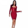 Women Dress manufacturers Wholesale Clothes Bustier Long Sleeve Bandage Dress